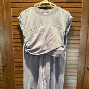 Light Blue Sleeveless Set